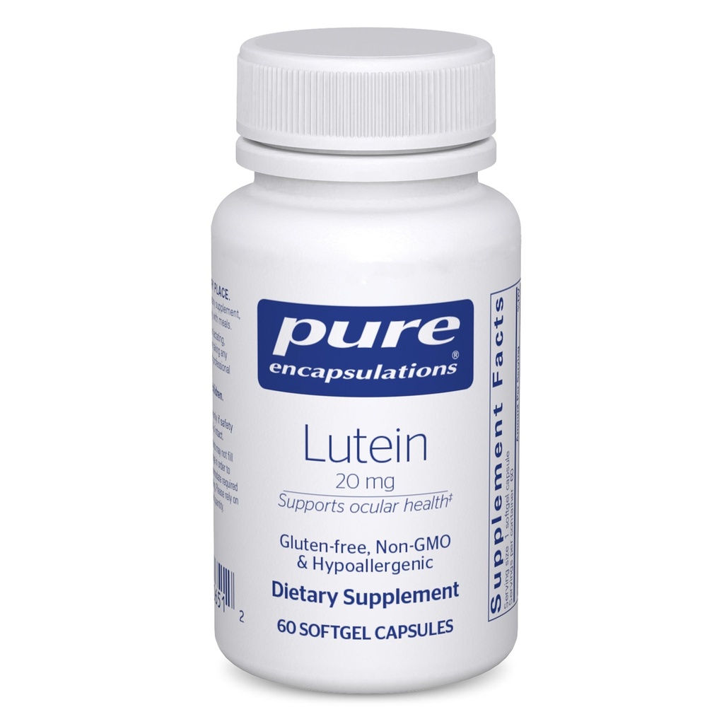 Čisté enkapsulace Lutein 20 mg iž