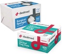 Dealmed Alkohol Prep Pads a Gáza Sponge Bundle 124; 200 Count Medium Size Alkohol Pads Plus 4 "x 4" Chirurgické Sponge Gauze Pads 200 Počet