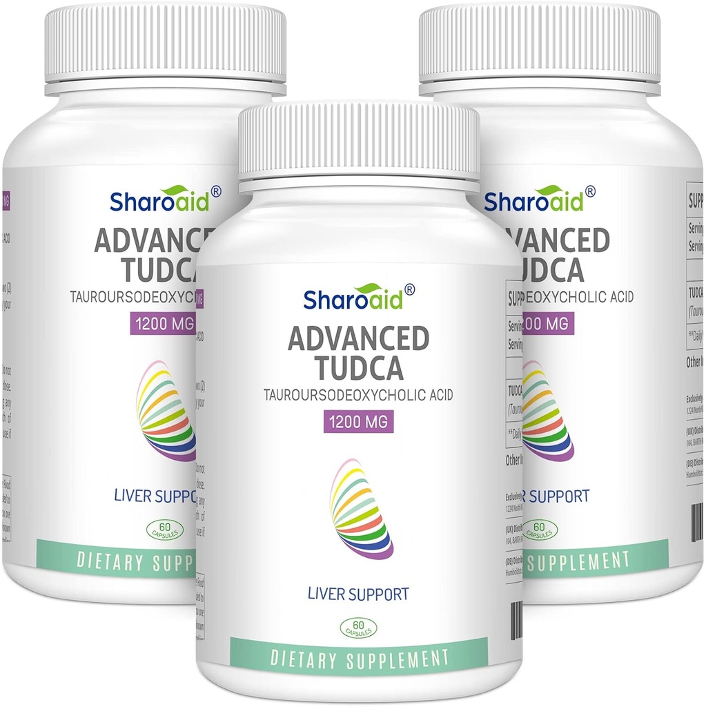TUDCA Játra Supplies 1200 mg - Třetí strana Tested- High Streng- Bile Soli pro vyčištění jater Detox -180 Vegan Kapsle pro játra, ledviny, žlučník zdraví