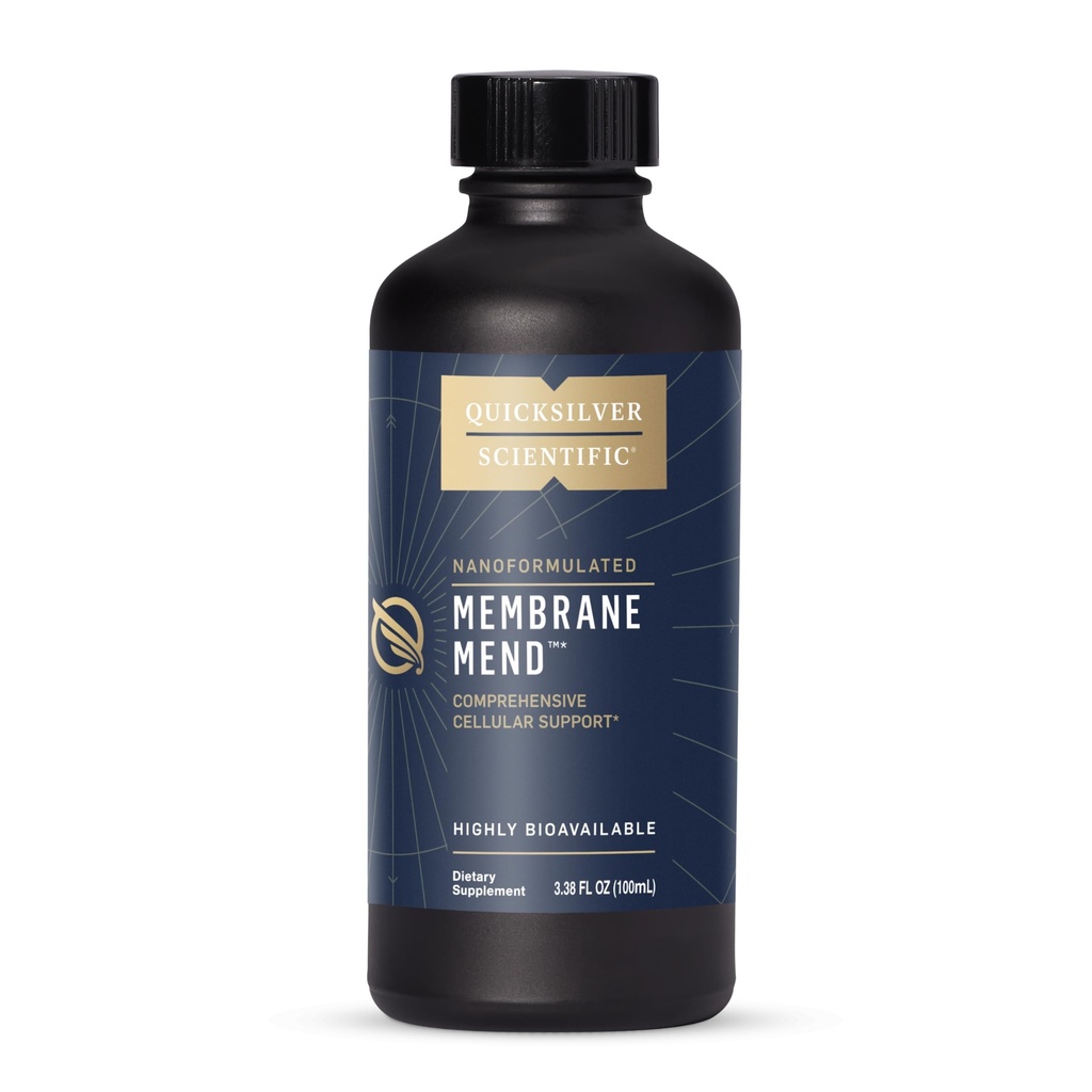 Quicksilver Scientific Membrane Mend - Brain, Cellular & Health Aging Support with Fosfatidyl Cholin (PC), Vitamin E Tocotrienols, Ahiflower Oil & Astaxanthin Supplementations (3.38oz / 100ml)