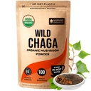 Organic Chaga Houby Powder - Fine Powder to make Chaga Tea for Imunitary Defense and More Energy, Organic Chaga is Wild Grown and Sustainable Harvested in Europe, Certified USDA Organic, 100 servingů