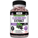 Kaya Naturals Elderberry Imunitation Support - Elderberry Extract, Rich Antioxidant Premium Vitaminy, 1200mg Imunitate System Booster Sambucus Kapsle - 30 Počet