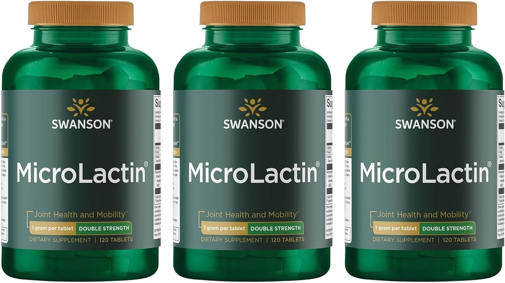Swanson Mikrolactin Dvojitá síla 1000 miligramů 120 Tabs (3 balení)