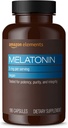 Prvky - Melatonin 5mg Kapsle, Pomáhá s příležitostnou nespavostí, Vegan, Neochucené, 195 Počet (Balení po 1), 6 měsíců dodávky (Balení se může lišit)