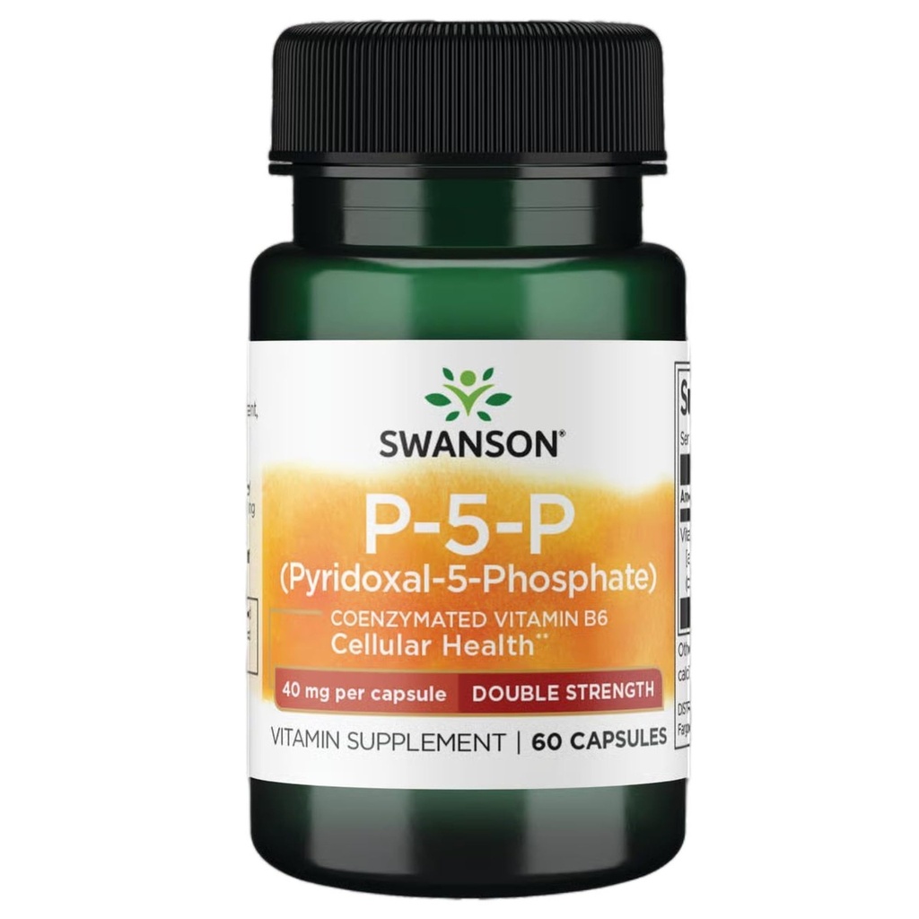 Swanson P- 5- P (Pyridoxal- 5- fosfát) Koenzymovaný vitamin B- 6 40 miligramy 60 Kapsle