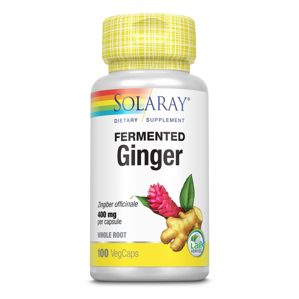 SOLARAY Fermented Ginger Root 400mg Př