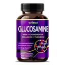 GriMed Glucosamine 12,000mg - X12 Power with MSM, Chondroitin, Collagen, Turmeric for Joint Wellness, Silné kosti, Podpora chrupavky - USA Made & Tested