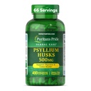 Puritan 's Pride Bylinné Ease ® Psylium Husks 500mg, Dietní dodatek pro stravovací, kolonu, a srdeční zdravotní podpora, Denní Fiber Kapsle, 2 Měsíční dodávky, 400 Rychlé uvolnění Kapsle