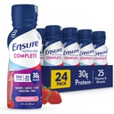 Zajistit COMPLETE Nutrition Shake s 30g protein, imunitní zdraví výživné látky, Čokoláda a jahodové aroma, Balení 24 (10 fl oz)