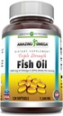 Amazing Omega Triple Strength Fish Oil (Omega-3, EPA / DHA) Dodatek 124; 1360 Mg Per Serving Oil 124; 120 Softgels Oil 124; Non- GMO 124; Gluten- Free Oil 124; Made in USA