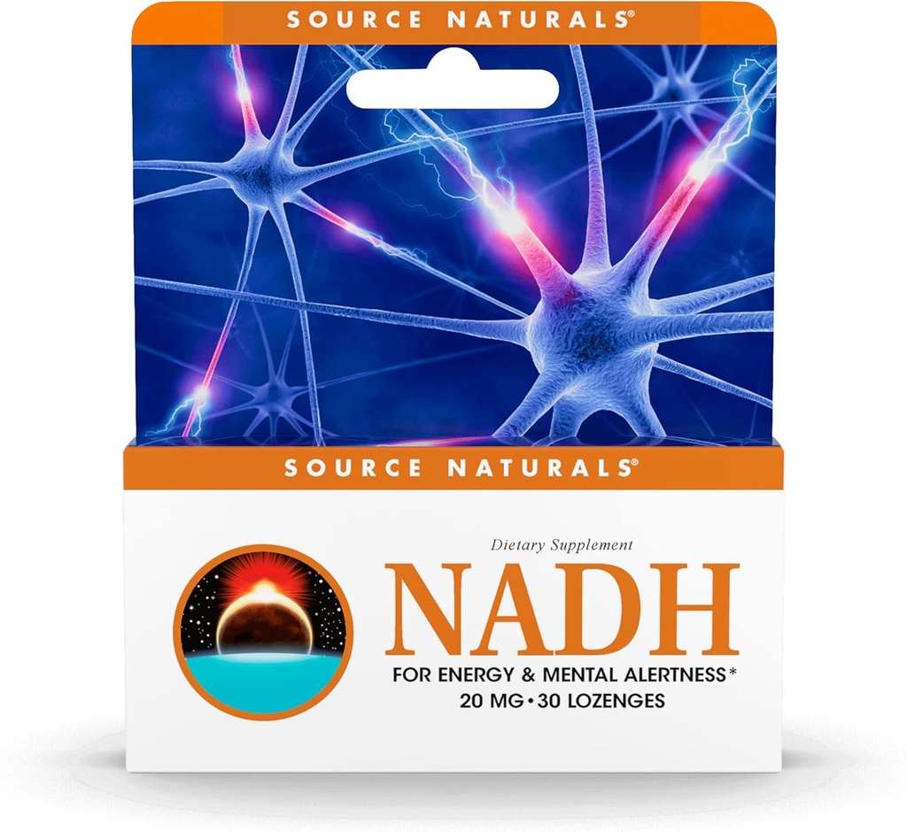 Zdroj Naturals NADH 20mg, Boost Energy and Mental Alerness * - 30 Lozenges