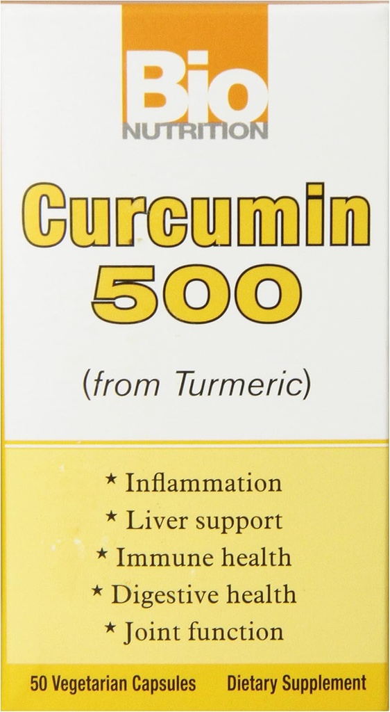 Bio Nutrition Curcummin 500 Vegi- Caps, 50 Počet