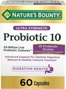 Probiotika podle přírodní Bounty, Ultra síla Probiotic 10, imunitní zdraví a stravitelné rovnováhy, 60 Kapsle