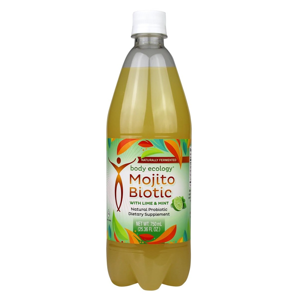 Tělo ekologie MojitoBiotické 124; Keto- Friendly, Low- carb probiotické nápoje, které mohou pomoci Curb Cukr chutě. 25oz láhev