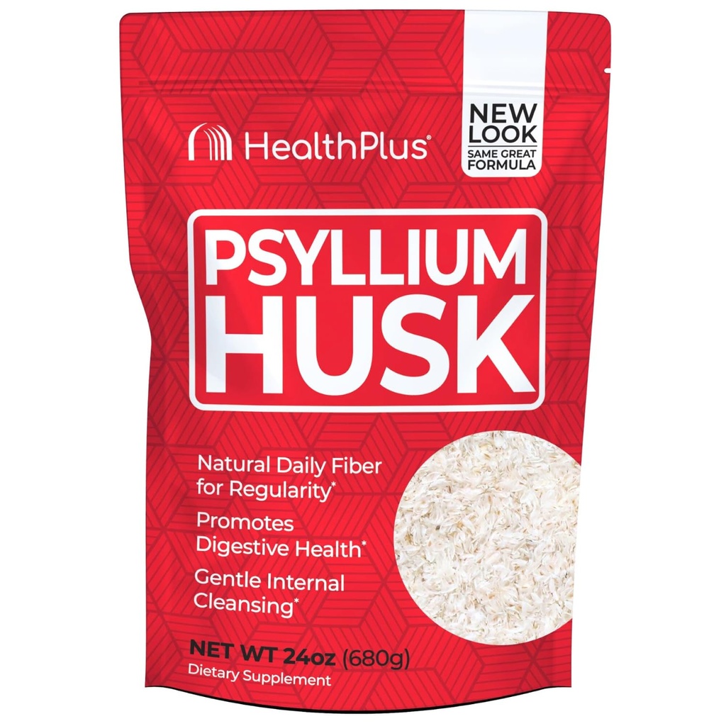 Zdraví Plus, Psyllium Husk, 24 oz, 96 Služeb - Přírodní Detox, Denní dietní doplněk vlákna, Zácpa Relief, Gentle Gut Cleanse, Keto Pečení