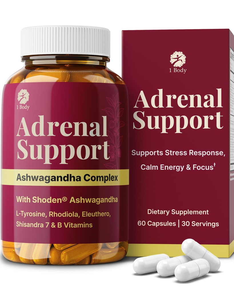100% přírodní Shoden Ashwagandha Komplexní dodatek - Ultra vysoká potence 35: 1 Koncentrovaný kořenový extrakt pro podporu spánku a energie - Vegan, Non- GMO - 60 Ashwagandha Kapsle