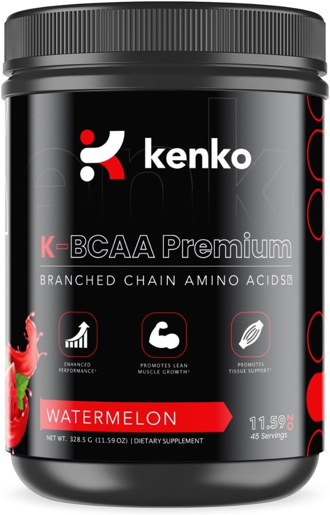Kenko esencials K- BCAA Premium, Branched- Chain aminokyseliny (Meloun vodní)