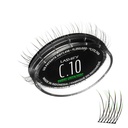 Lashify Curl 10mm Gossamer Eylash Rozšíření Znovu vyplnit Ombre Green, Easy DIY falešné řasy pro přírodní vzhled