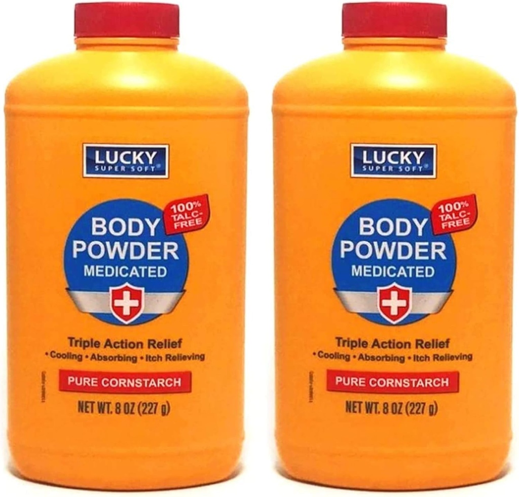 2 pc Tělesný prášek medikovaný 8 oz cr124; Triple Action Relief 100% Talc- Free cr124; Tělesný prášek pro tělesný zápach a vlhkost cr124; Medikovaný ochranný prášek 124; Anti- Itch cr124; Ochranný prostředek proti kůži 124; Mentol a oxid zinečnatý