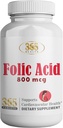 365 Zdravotní kyselina listová 800mcg (0, 8 mg) Vitamin B9- 365 Tablety I Podporuje kardiovaskulární, esenciální prenatální a postnatální vitamin, Non- GMO a Vegan