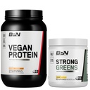 BARE VÝKONNOST VÝPOČET BPN Vegan Ovesné vločky Cookie Protein + Silný greens Lemon Bundle