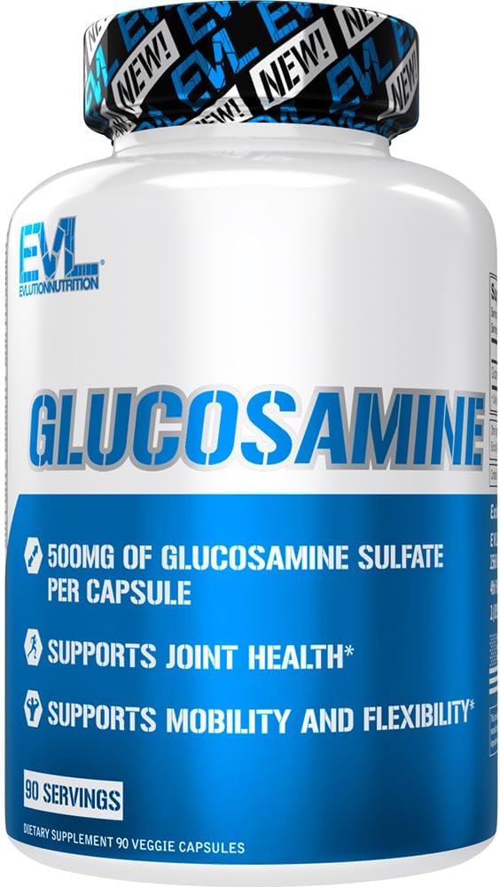 Eluce Nutrition Glucosamine - 500mg Glucosamine Sulfath - Společný doplněk zdraví - Podpora mobility a flexibility - 90 Služeb