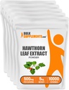 Bulksupplements.com Hawthorn Leaf Extract Powder - Hawthorn Leaf Doplněk - Bylinný dodatek, Vegan & gluten zdarma, 500 mg na servírování, 5kg (11 liber) (balení po 5)