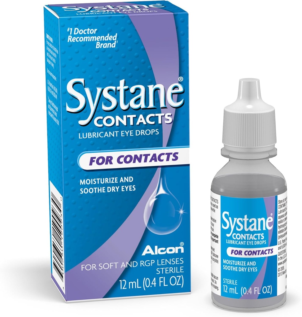 Systane Kontakty Soothing Drops- 0.405 oz, 12ml
