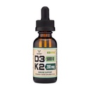 Vitamin D3 K2 5000 IU kapalné kapky (5000 IU D3 a 200mcg 99, 9% All- Trans Patentované K2 MK- 7 (K2Vital)) Max Absorpční kapalné vitamíny D kapky (30 Služeb) Double Wood