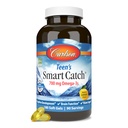Carlson - Teen 's Smart Catch, 700 mg Omega-3s, Cognitive Development, Brain Function & Vision Support, Lemon, 180 Softgels