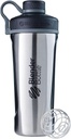 BlenderBottle Radian Shaker Cup Izolovaná nerezová láhev s drátěnou whisky, 26-Ounce, přírodní / černá