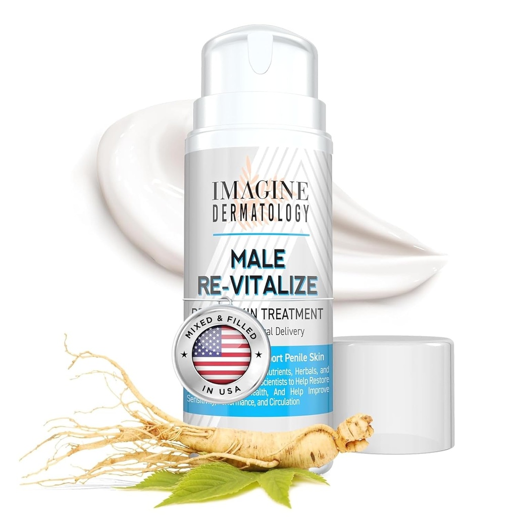 Původní Mužské Re-Vitalizace penisu Zdraví Relief Cream Soothe Protect Irritated Chaffed Skin TSA Compliant Size (3.3fl oz / 100ml)