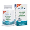 Nordic Naturals Algae DHA - 90 Soft Gels - 500 mg Omega33 DHA - Certified Vegan Algae Oil - Plant- Based DHA - Brain, Eye & Nervový systém Support - Non- GMO - 45 Servings