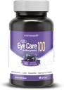 NANOWELL EyeCare Anthokyaniny 100 - Doplněk pro oční zdraví s bilberry, Zeaxanthin, Lutein, Anthokyaniny, Vitamin A, E, Selen & Copper - 60 Softgels, 60 Day Supply