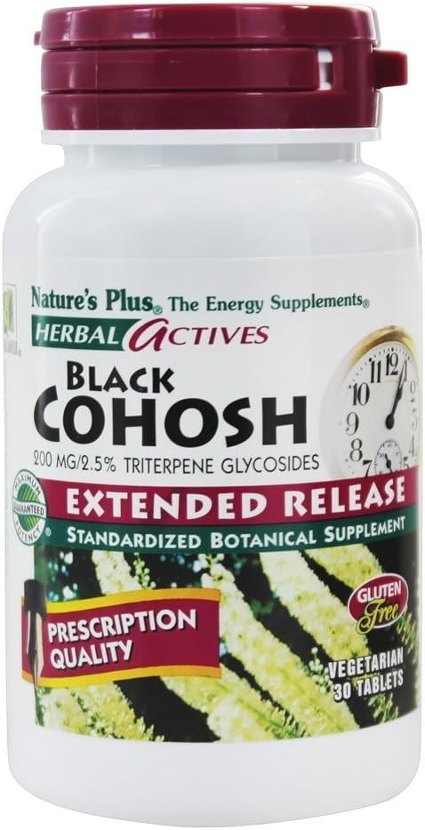 Nature 's Plus Black Cohosh E / R 200 mg tablety, 30 Počet