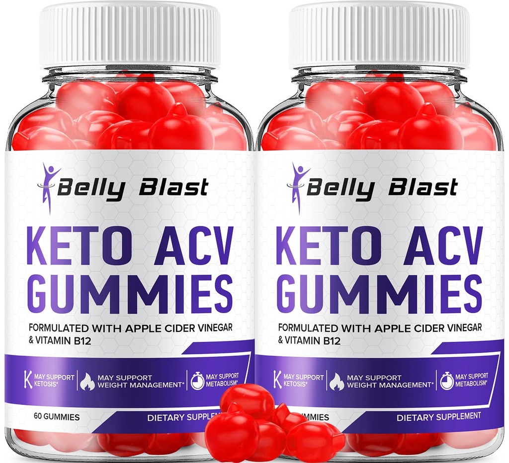 (2 Pack) Břicho Blast Keto ACV Gummies - Advanced Formule Belly Blast Keto Plus ACV Gummies Apple Cider ocet, Weight Management, BellyBlast ACV Dodatek stravy Recenze mužů Ženy (120 Gummies)