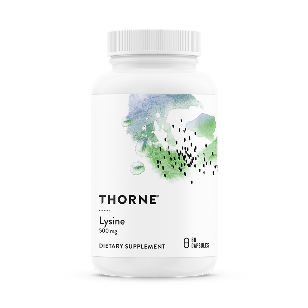 THORNE - Lysin - esenciální aminokyselina pro zdraví pokožky, energetická výroba a imunitní funkce * - 500 mg - 60 Služeb