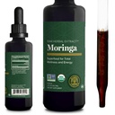 Global Healing Center - Organic Moringa Oleifera Extract Liquid Drops, Moringa Supplement- Vegan od Tree Leaves- Max Absorpce vitaminů a minerals- více potence než prášek Forma (2 Fl Oz)