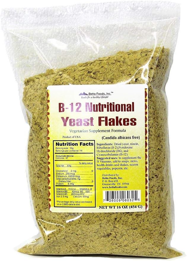 B-12 Nutriční kvasinkové vločky (vegetariánský dodatek)