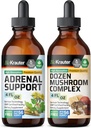 BIO KRAUTER Adrenal Support tinktura 4 Fl. Oz. & Dozen Houba tinktura 4 Fl. Oz.