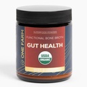 One Farm Superfood Powder Gut Health, Organic Gut Soothing Blend and Prebiotic Blend, Non- GMO, Prebiotika s Bone Broth, Turecko Tail Houba, Slippery Elm, a Marshmallow Root pro GI zdraví