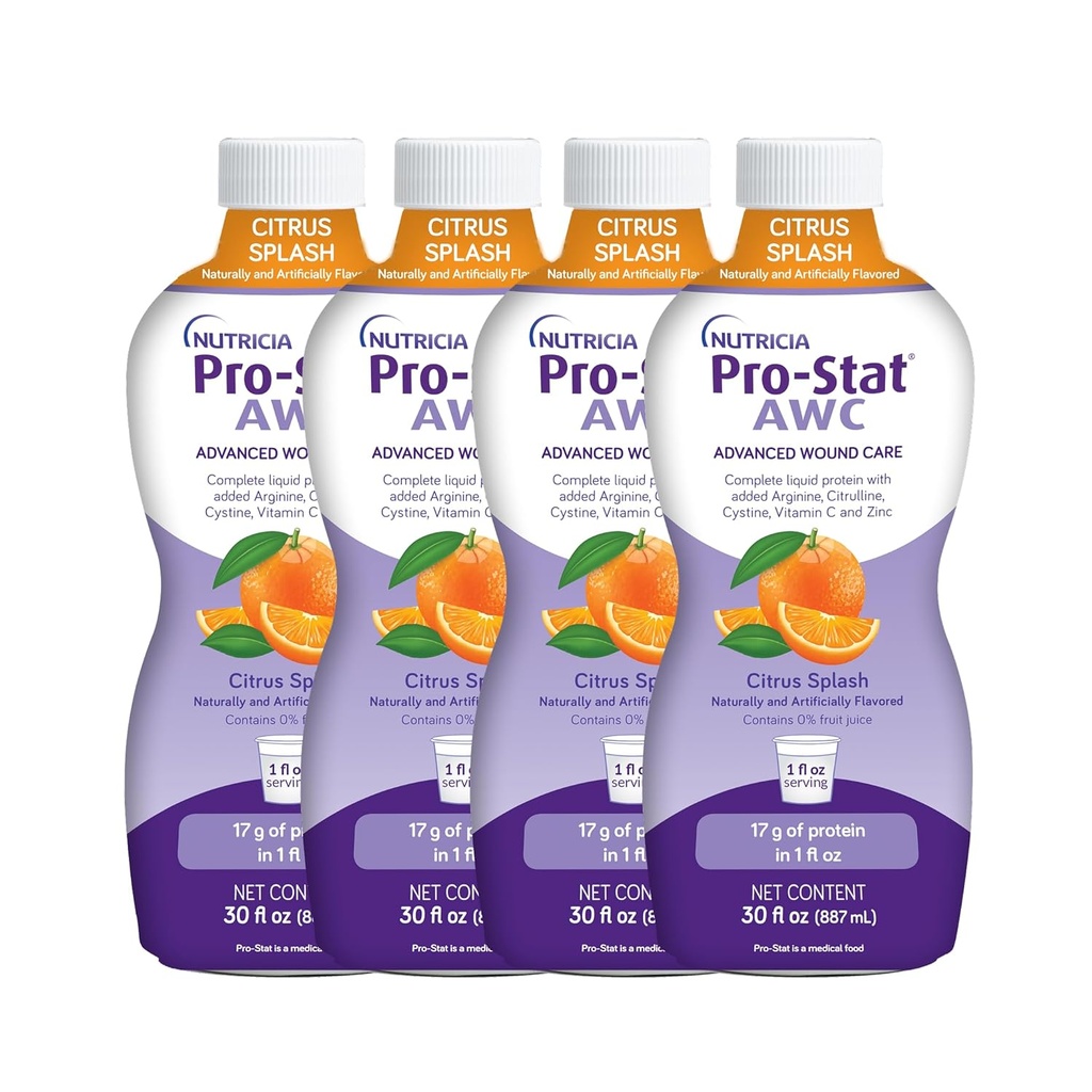 Pro- Stat Advanced Wound Care (AWC), Koncentrované tekuté bílkoviny lékařské potraviny - Citrus Splash Punch Flavor, 30 Fl Oz láhev (Případ 4)