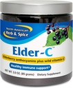 SEVERNÍ AMERICAN HERB & SPICE Elder-C - 3 oz. - Elderberry koncentrát - imunitní podpora, zdravá respirační reakce - Non- GMO, gluten zdarma - 42 Služebnictví