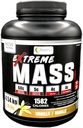 Extrémní hmotnost Gainer Muscle Builder, 10 liber (4.54 kg) s menším obsahem cukru pro intenzivní trénink cvičení vyrobené z vysoce kalorické tvrzené syrovátky protein (Vanilla)