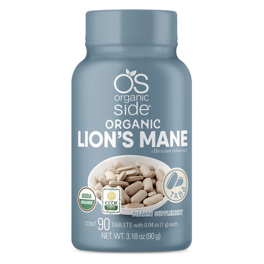 124; Lions Manes Mane tablety 124; 100% čisté organické tablety 124; USDA Certifikované tablety 124; Non- GMO, Plant- based Memory & Focus Support PHAR124; 1,120 Mg Per Serving PHAR124; 90 tablety