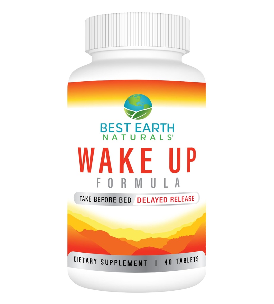 Nejlepší Země Naturals Wake Up Formule, Dodatek Zpožděný čas Vydání energie 40 Počet