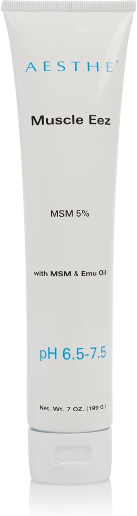 Aesthe Muscle EEZ Joint & Muscle Recovery Gel - Soothing Gel with 5% MSM & Emu Oil for Wellness - Natural Botanical Formule with Aloe Vera - Terapeutický Gel for Muscles, Joints, Strains - 7 oz