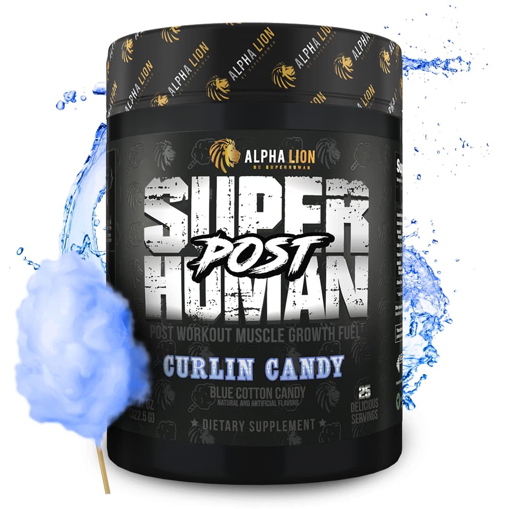 ALPHA LION Superhuman Post, PostWorkout zotavení, Rychlé hraní příspěvek cvičení pro muže a ženy (25 Sluhy, Curlin Candy)