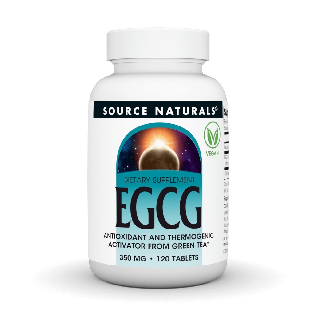 Zdroj Naturals EGCG, Antioxidant a termogenní aktivátor ze zeleného čaje *, 350 mg - 120 tablet