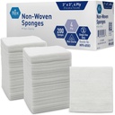 MED PRIDE 3x3 in Gauze Pads 200 Pack, Nesterilní, 4 Ply, Nepřilnavý Mesh Obvazy, Absorbent Wound Care Dressing Sponges